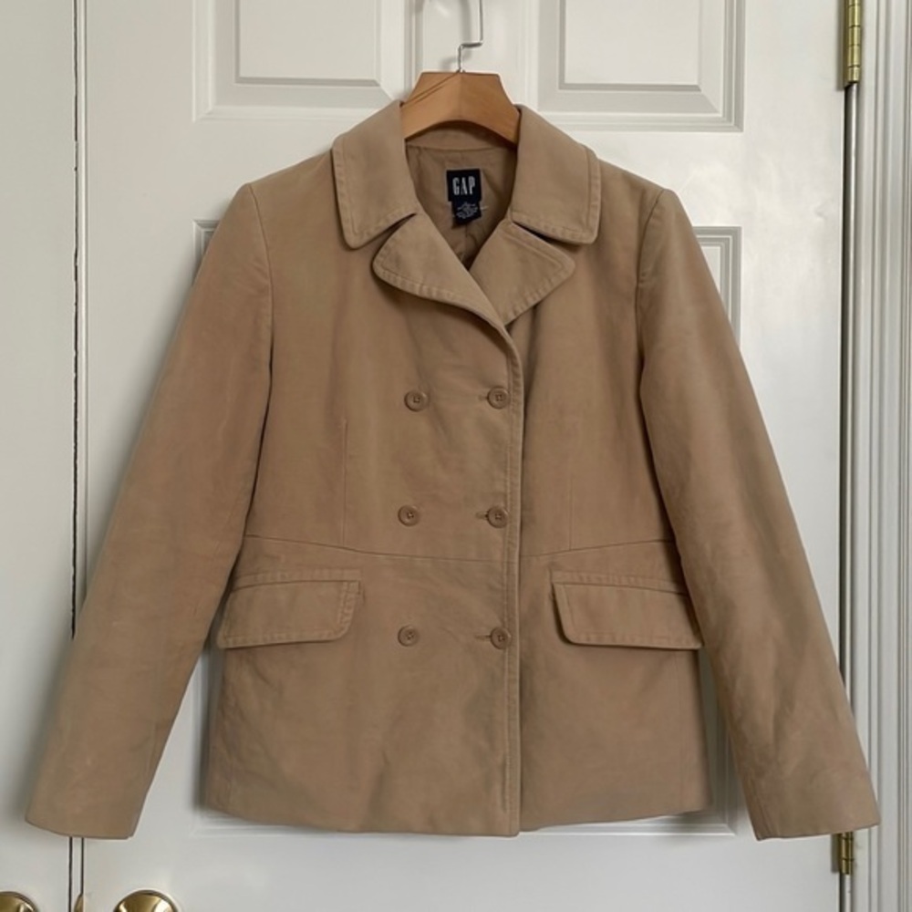 Vintage 90s Gap camel double breasted blazer